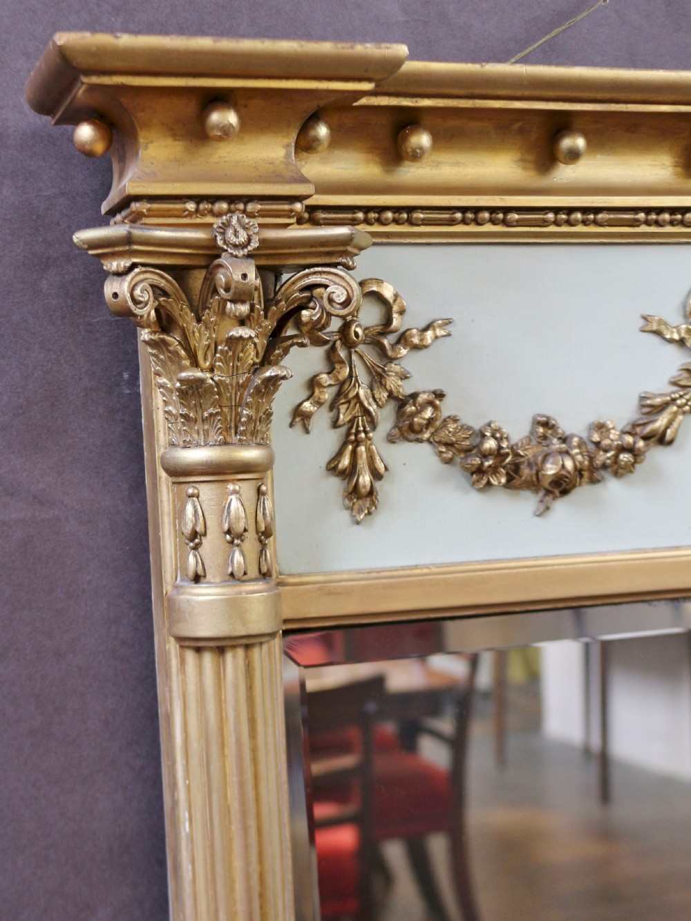 Regency Gilt Overmantle Mirror View III
