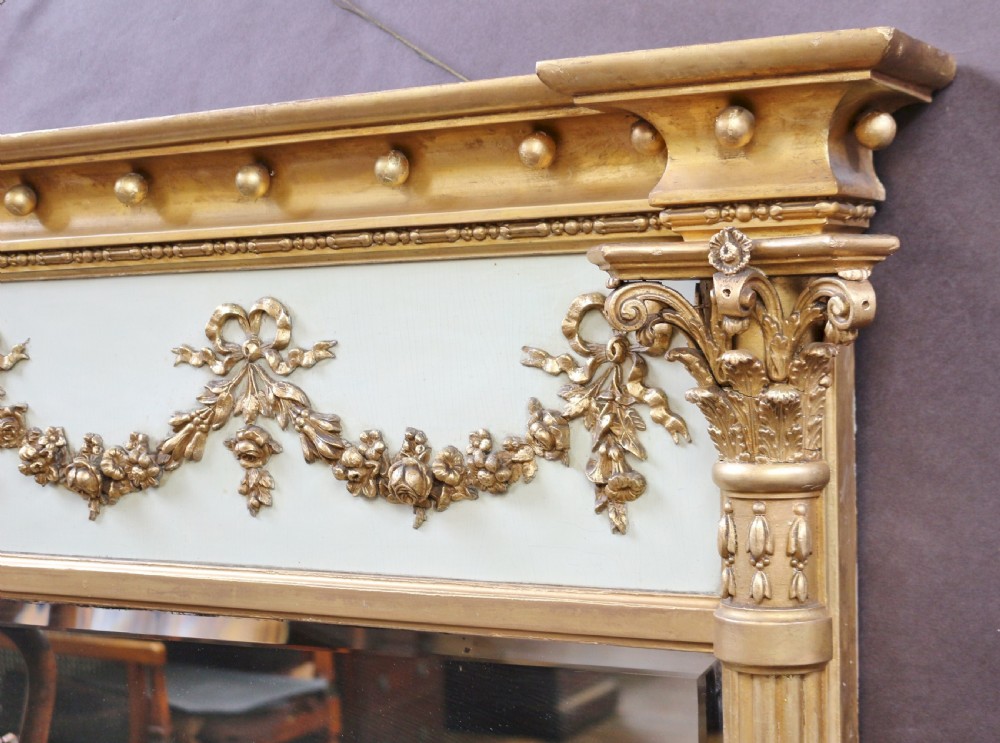 Regency Gilt Overmantle Mirror View IV