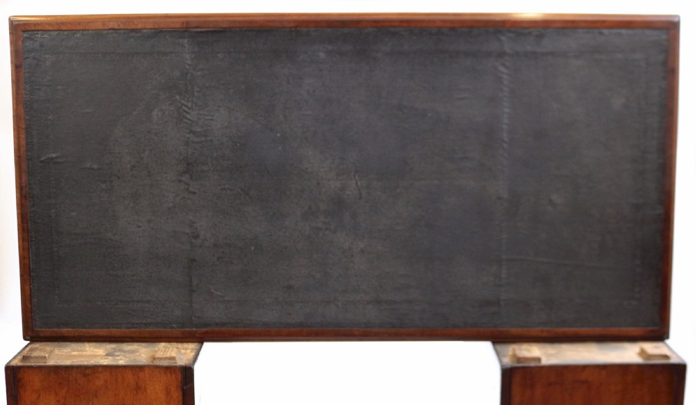 George 111 Mahogany 3 Part 9 Drawer Pedestal Kneehole Desk View VII