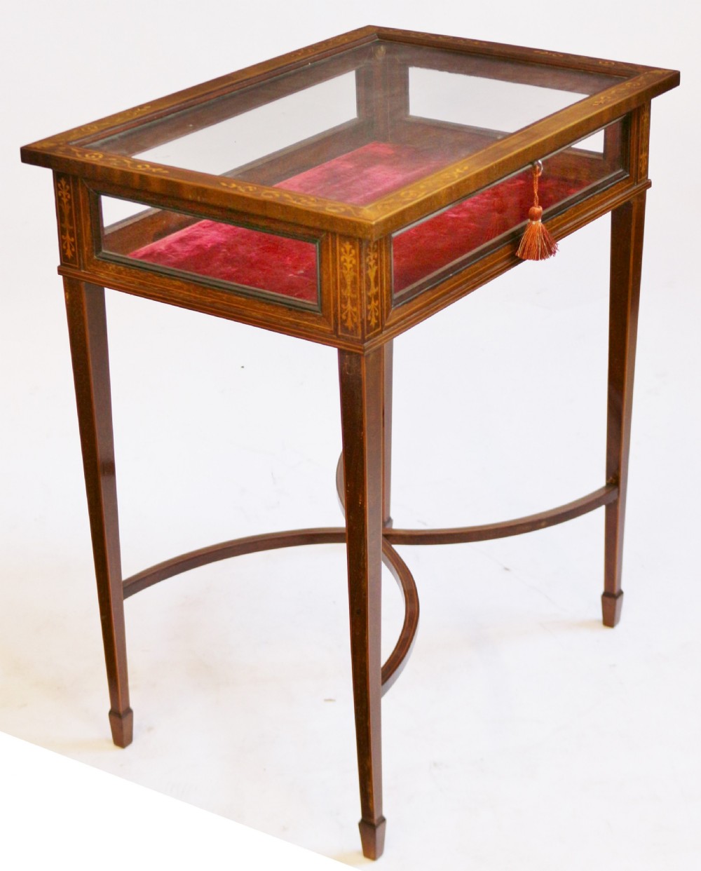 Edwardian Mahogany Inlaid Bijouterie Table View III