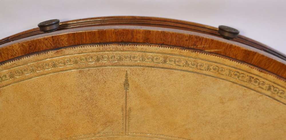 19C Mahogany 4 Drawer Circular Pedestal Drum Table View IX