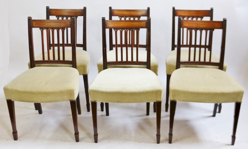 George 111 Mahogany Set of 6 Dining Chairs