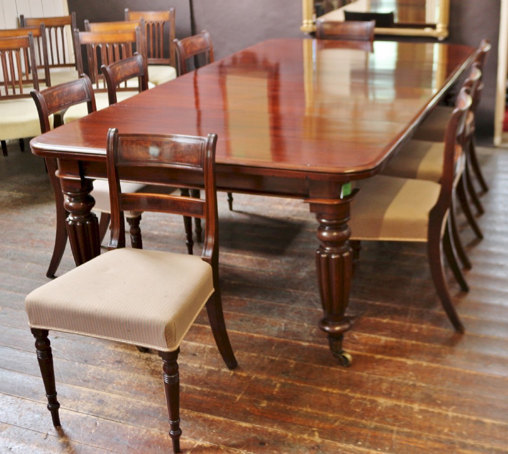 George 1V Mahogany Set of 8 Dining Chairs View IX