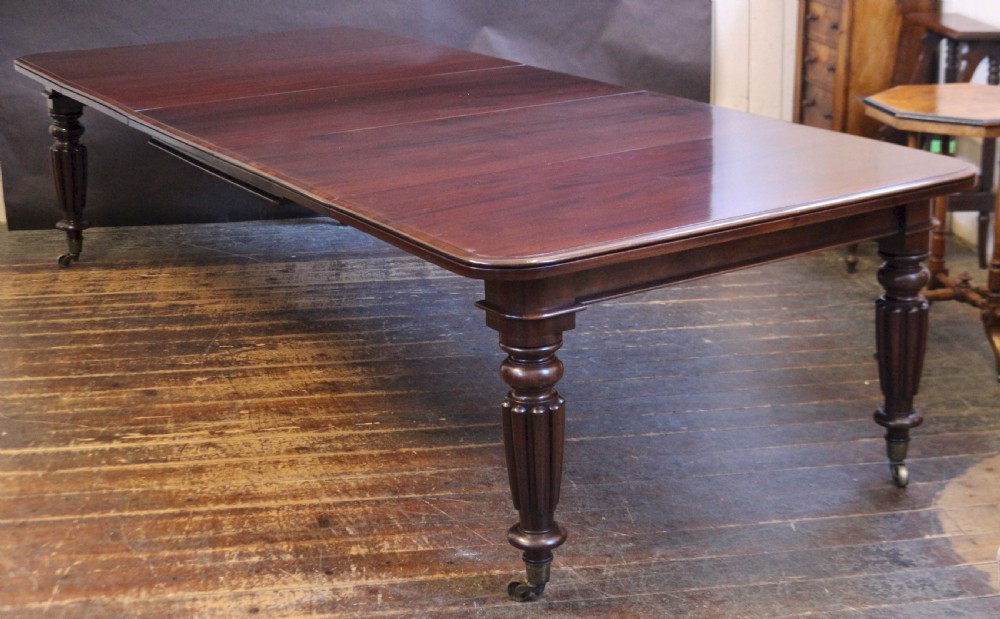 William 1V Mahogany 3 Leaf Extending Dining Table View II