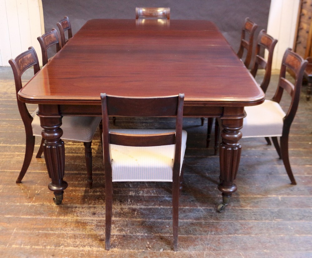 William 1V Mahogany 3 Leaf Extending Dining Table View III