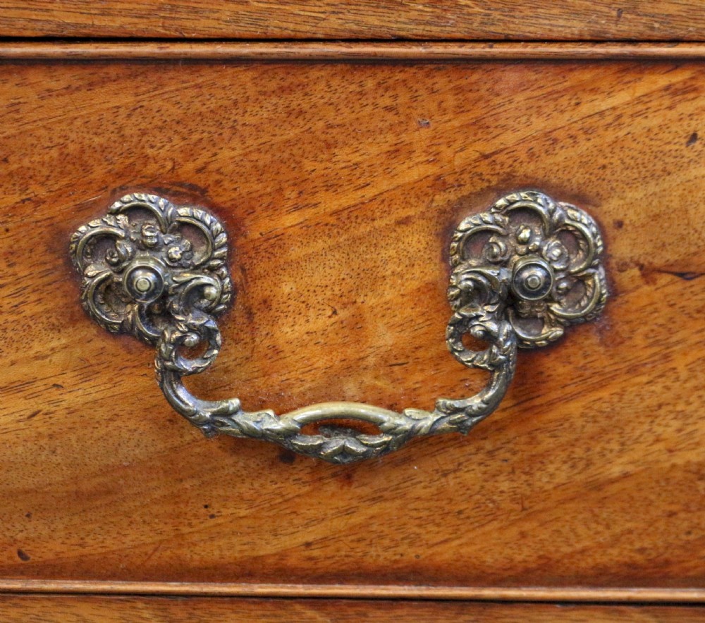 George 11 Mahogany Chest of 4 Long Drawers on O.G. Feet View VI