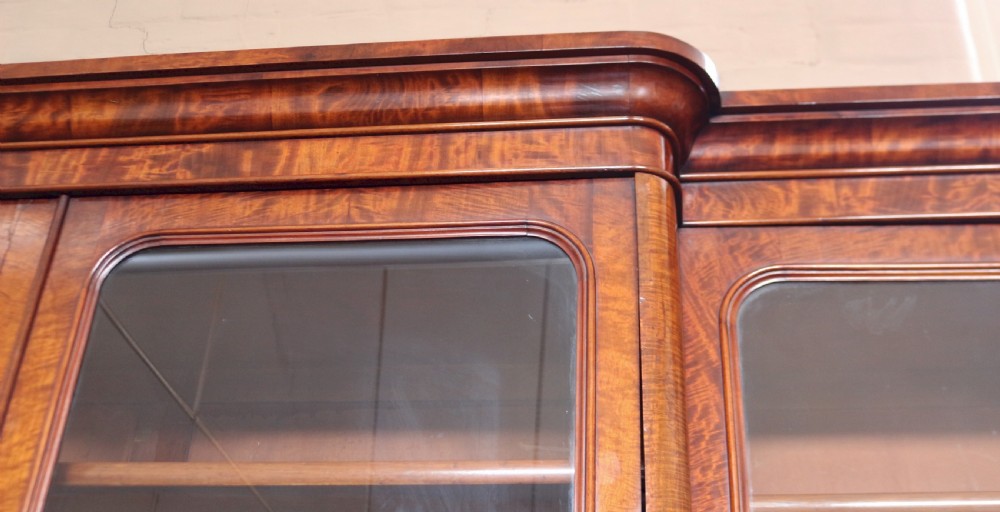 Good Quality Victorian Mahogany 4 Door Breakfront Bookcase View VIII