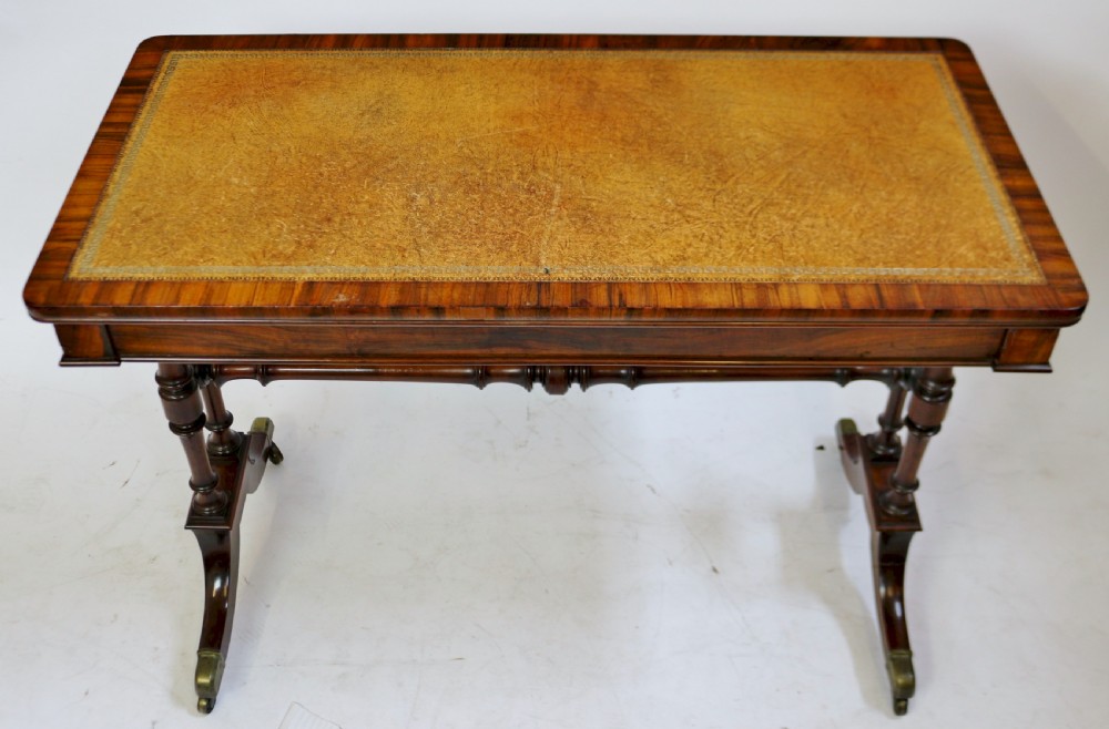 William 1V Goncalo Alves End Support Writing/Card Table View III