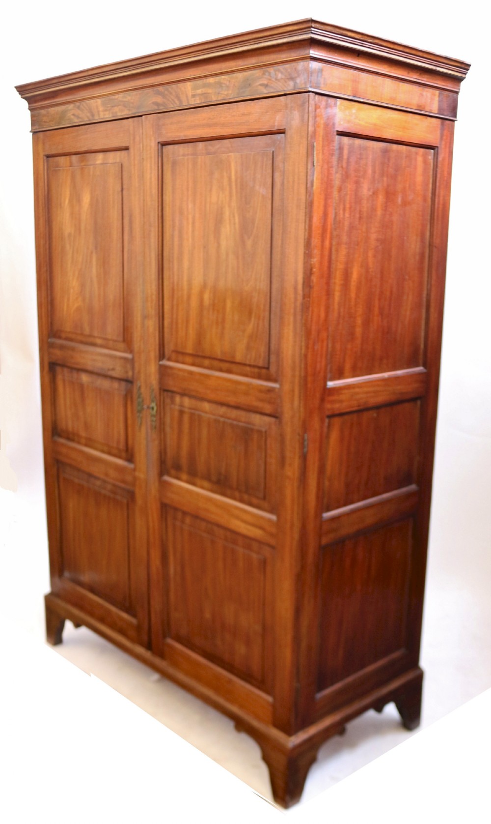 George 111 Mahogany 'Channel Is.' 2 Door Wardrobe View IV