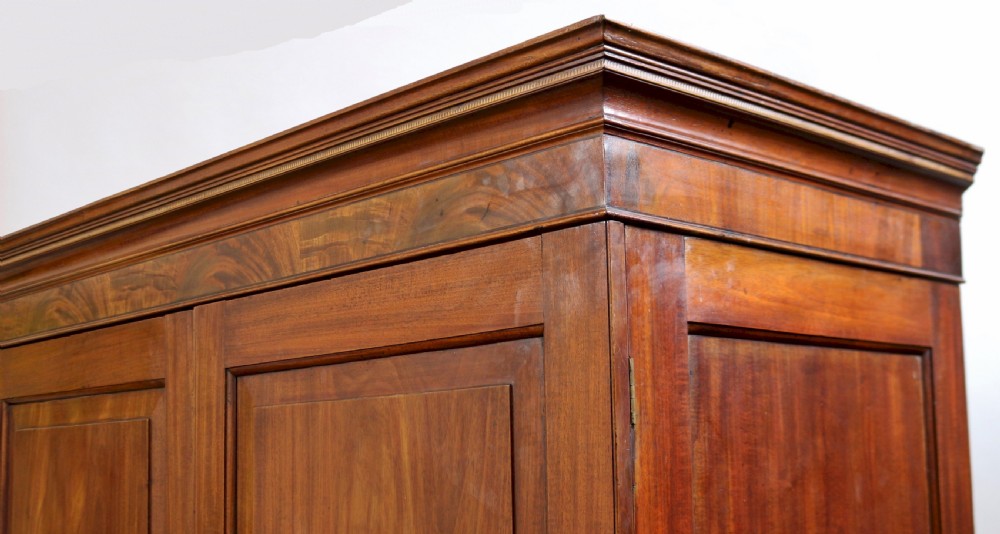 George 111 Mahogany 'Channel Is.' 2 Door Wardrobe View V