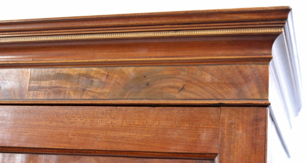 George 111 Mahogany 'Channel Is.' 2 Door Wardrobe View VI