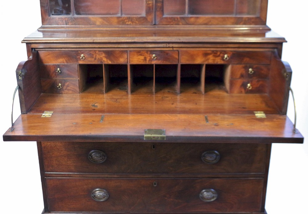 George 111 Mahogany Secretaire Bookcase View II