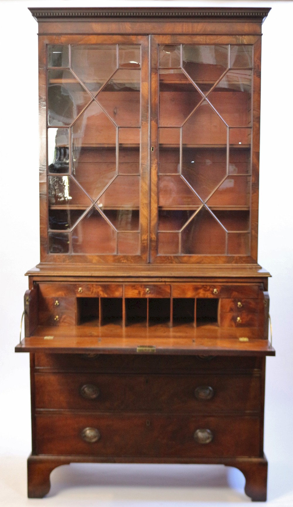 George 111 Mahogany Secretaire Bookcase View III