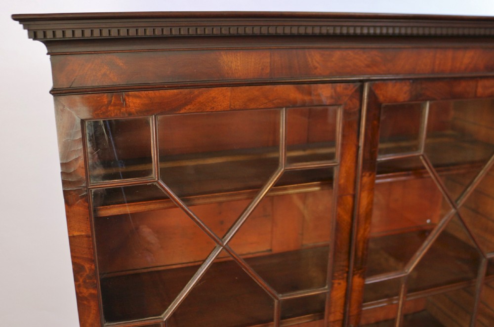 George 111 Mahogany Secretaire Bookcase View XI