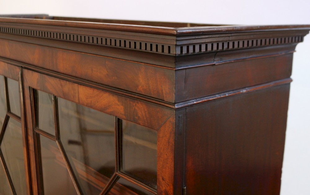 George 111 Mahogany Secretaire Bookcase View XII