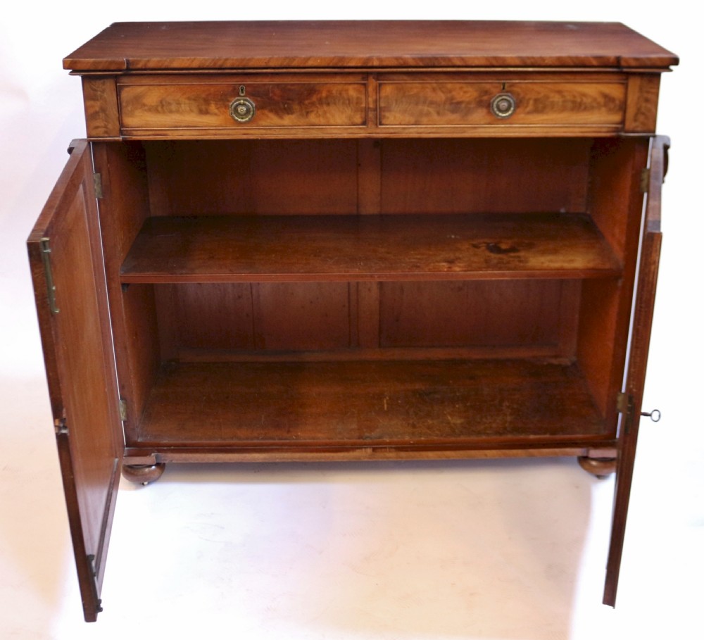 George 1V Flared Mahogany 2 Door Side Cupboard View II