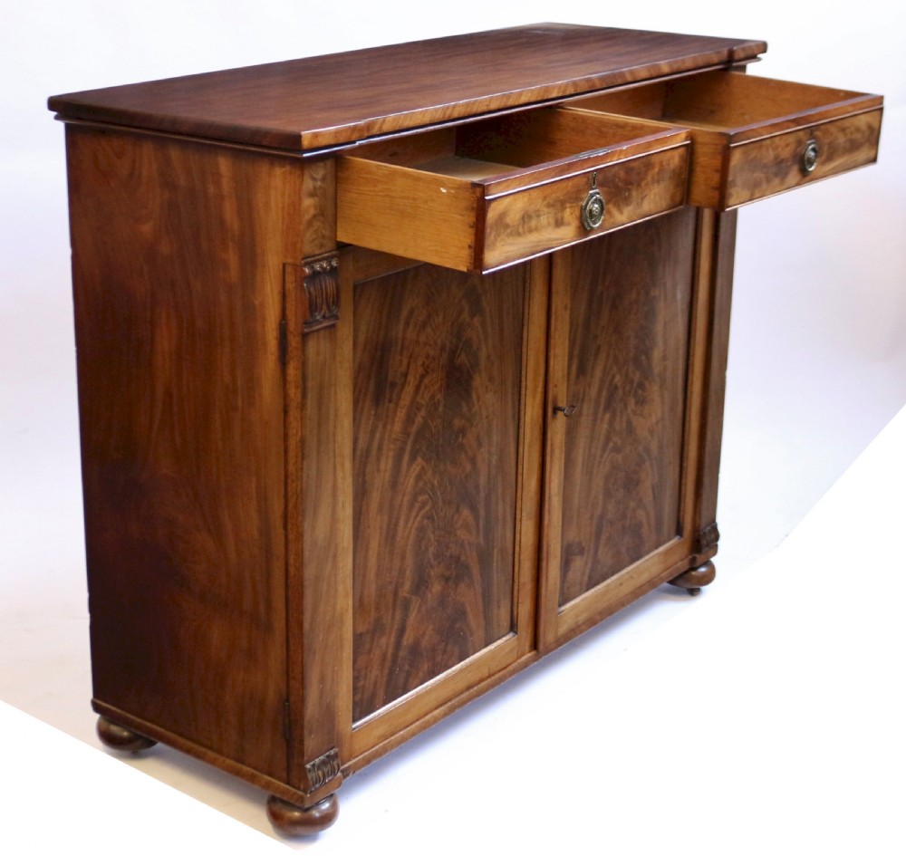 George 1V Flared Mahogany 2 Door Side Cupboard View IV