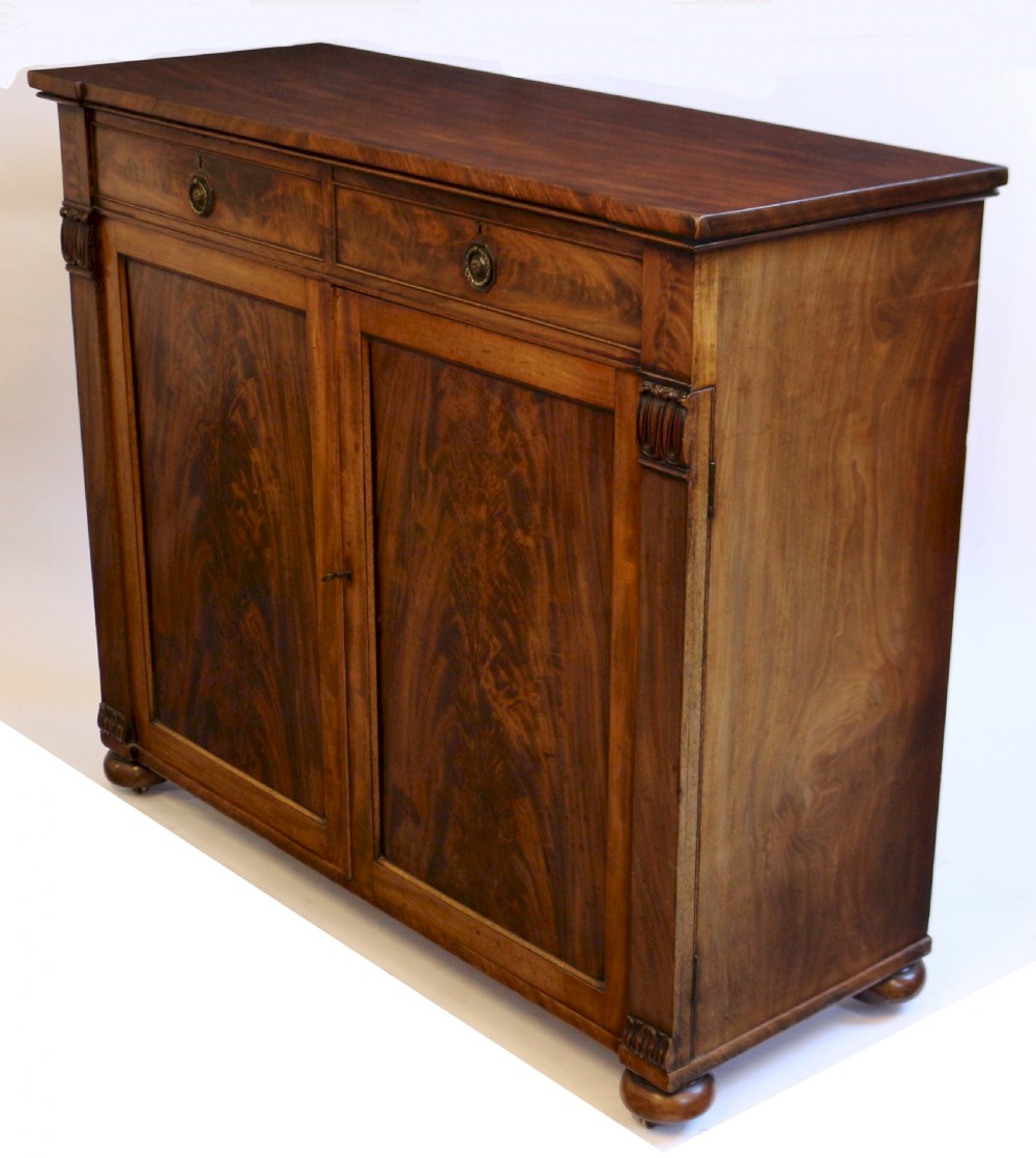 George 1V Flared Mahogany 2 Door Side Cupboard View V