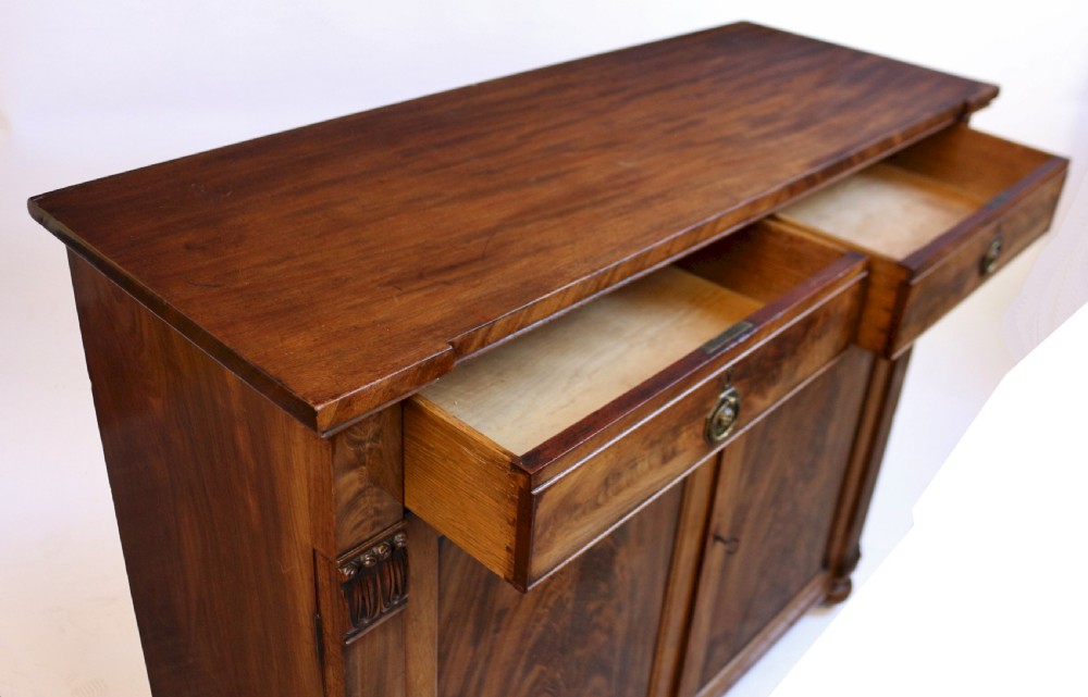 George 1V Flared Mahogany 2 Door Side Cupboard View VI