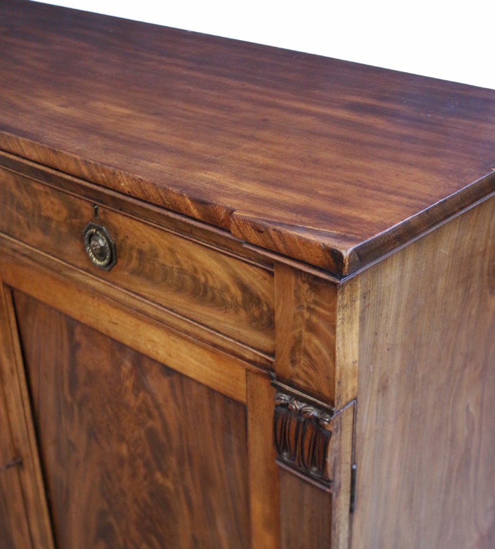 George 1V Flared Mahogany 2 Door Side Cupboard View VII
