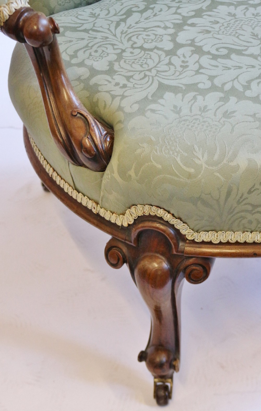 Fine Pair of Victorian Walnut Ladies and Gents Chairs View VIII