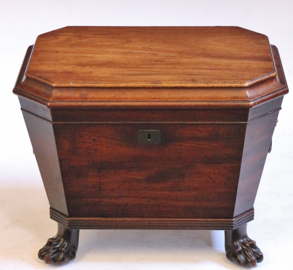 Regency Mahogany Sarcophagus Wine Cooler