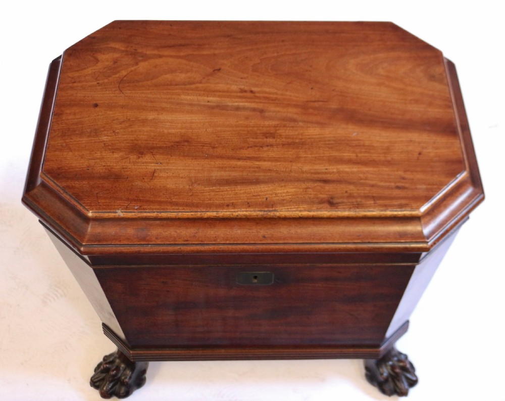 Regency Mahogany Sarcophagus Wine Cooler View II