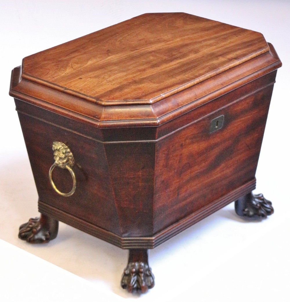 Regency Mahogany Sarcophagus Wine Cooler View IV