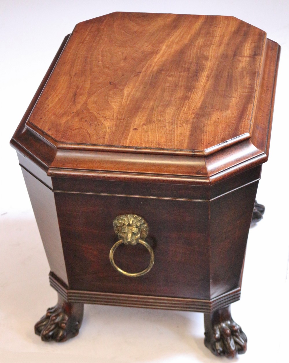 Regency Mahogany Sarcophagus Wine Cooler View V