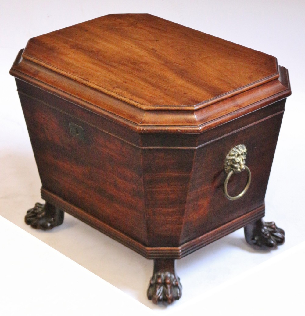 Regency Mahogany Sarcophagus Wine Cooler View VI