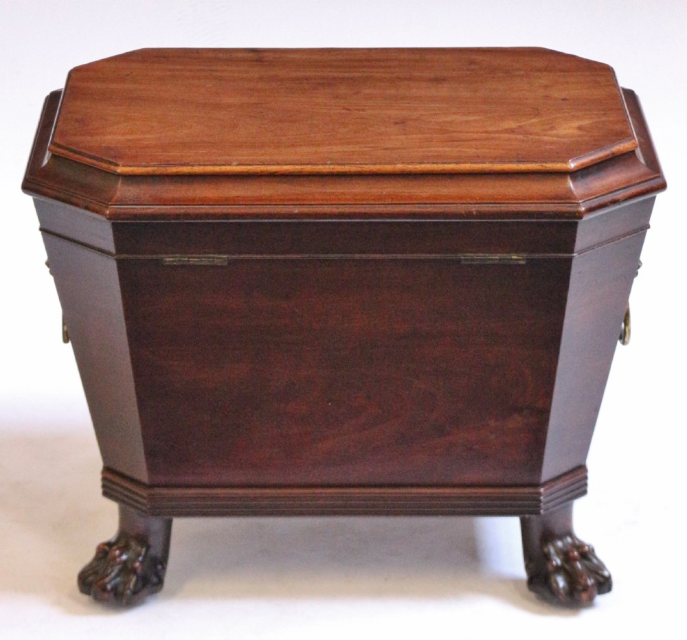 Regency Mahogany Sarcophagus Wine Cooler View VII