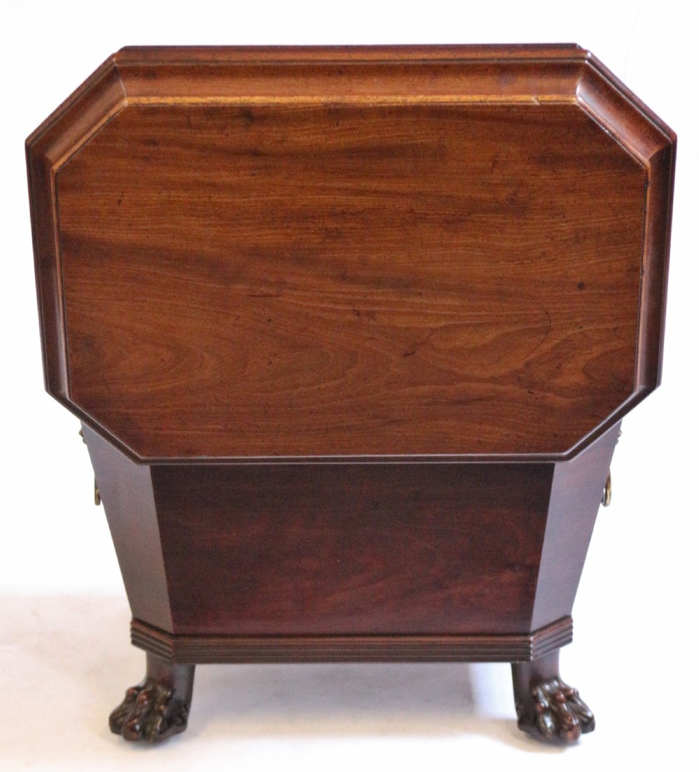 Regency Mahogany Sarcophagus Wine Cooler View VIII