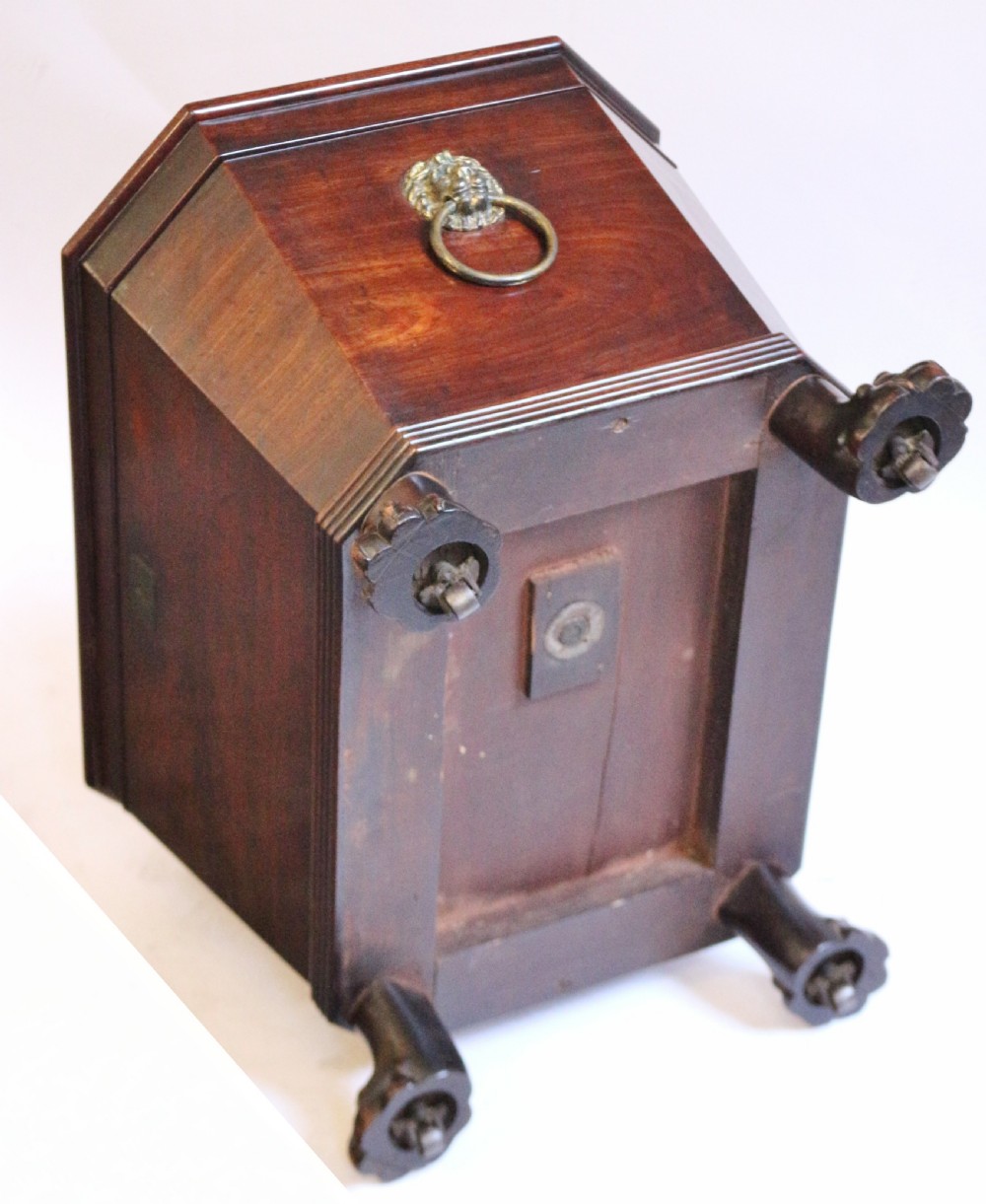 Regency Mahogany Sarcophagus Wine Cooler View IX