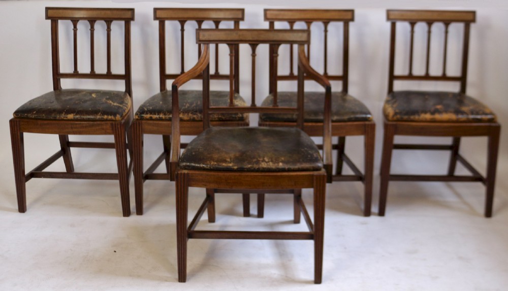 George 111 Mahogany Fine Set of 10 Dining Chairs including Pair of Armchairs View II