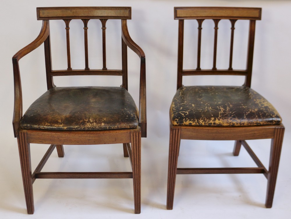 George 111 Mahogany Fine Set of 10 Dining Chairs including Pair of Armchairs View III