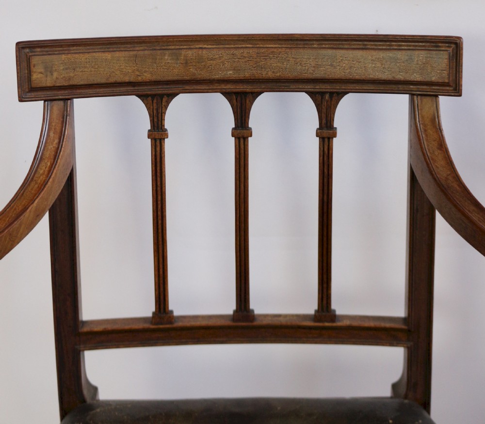 George 111 Mahogany Fine Set of 10 Dining Chairs including Pair of Armchairs View V