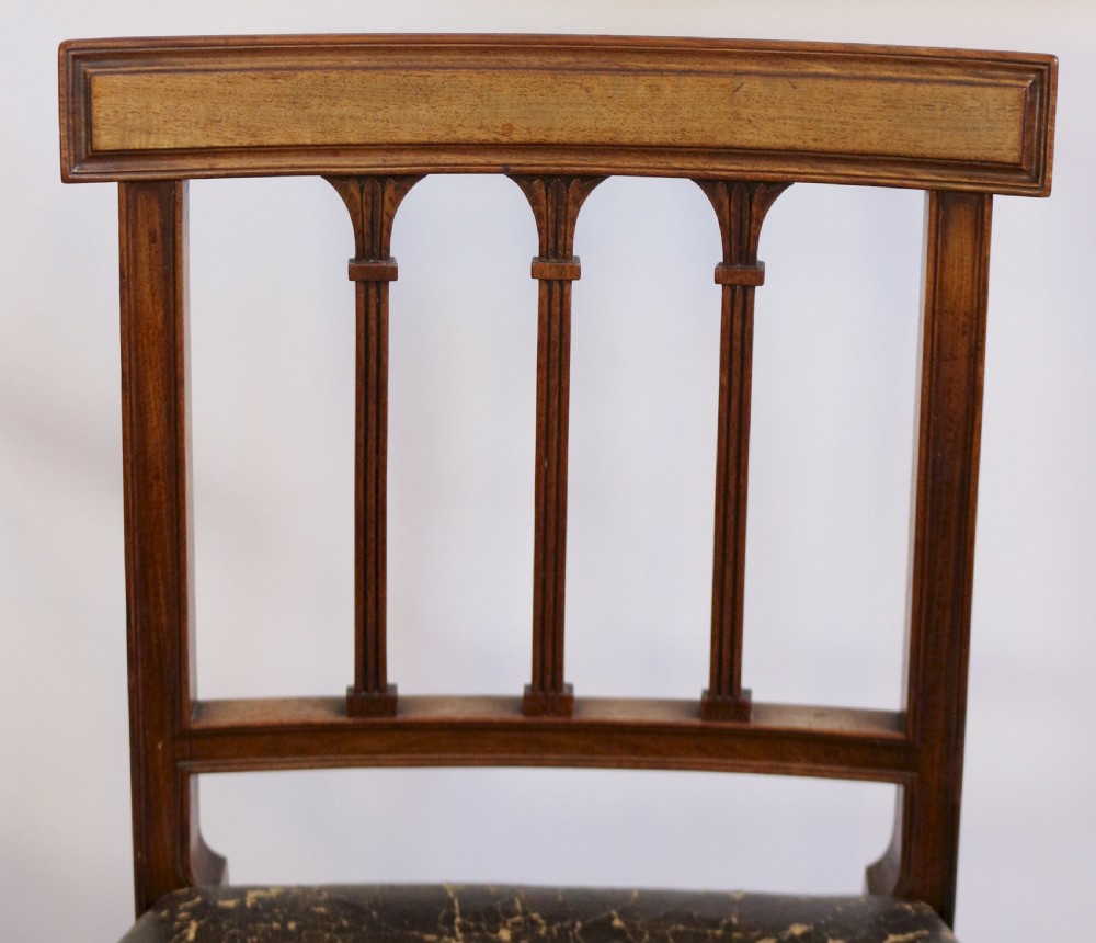 George 111 Mahogany Fine Set of 10 Dining Chairs including Pair of Armchairs View VII