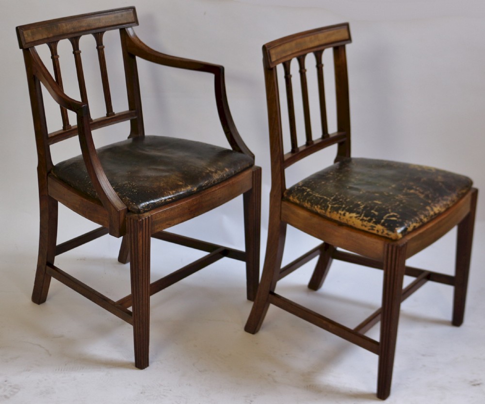 George 111 Mahogany Fine Set of 10 Dining Chairs including Pair of Armchairs View VIII