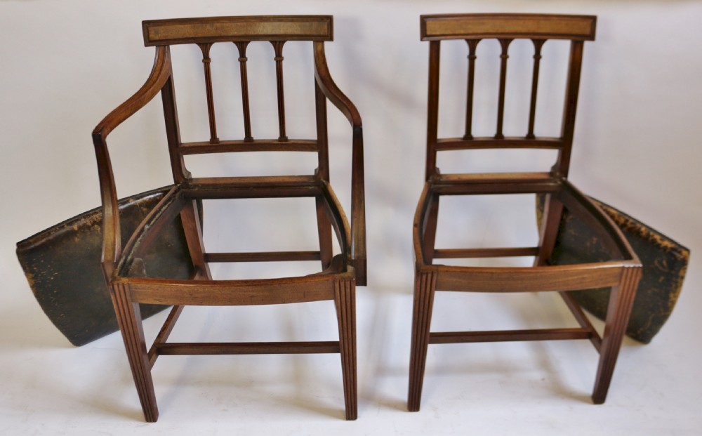 George 111 Mahogany Fine Set of 10 Dining Chairs including Pair of Armchairs View IX
