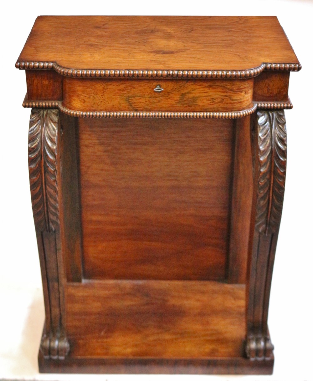 Regency Rosewood Small 1 Drawer Console Side Table
