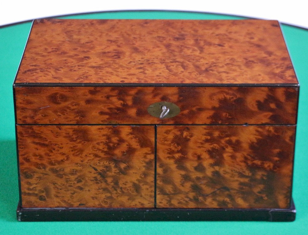 Victorian Burr Walnut Games Compendium View II
