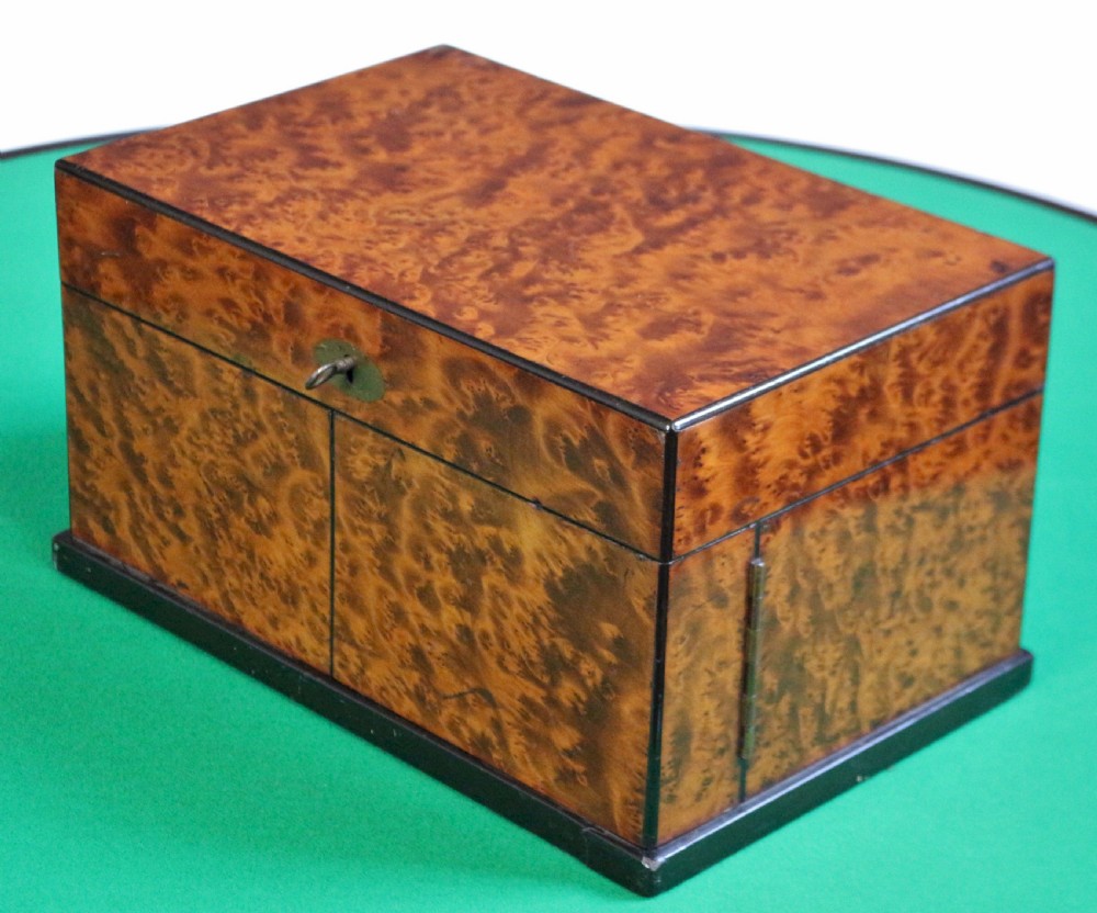 Victorian Burr Walnut Games Compendium View III