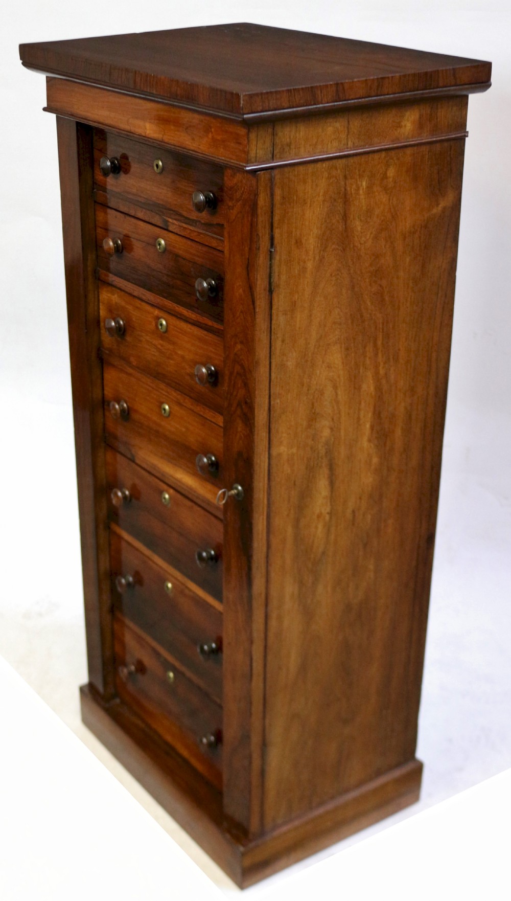 Early Victorian Rosewood 7 Drawer Wellington Specimen Chest View V