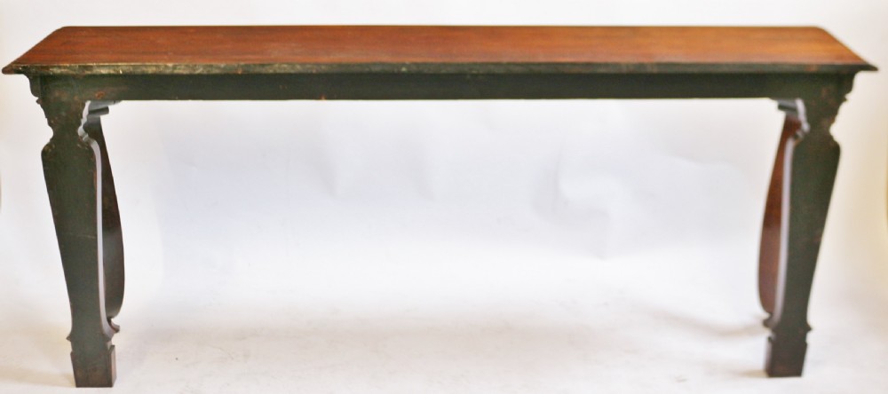 William 1V Rosewood Slim Console Table on Cabriole Legs View X