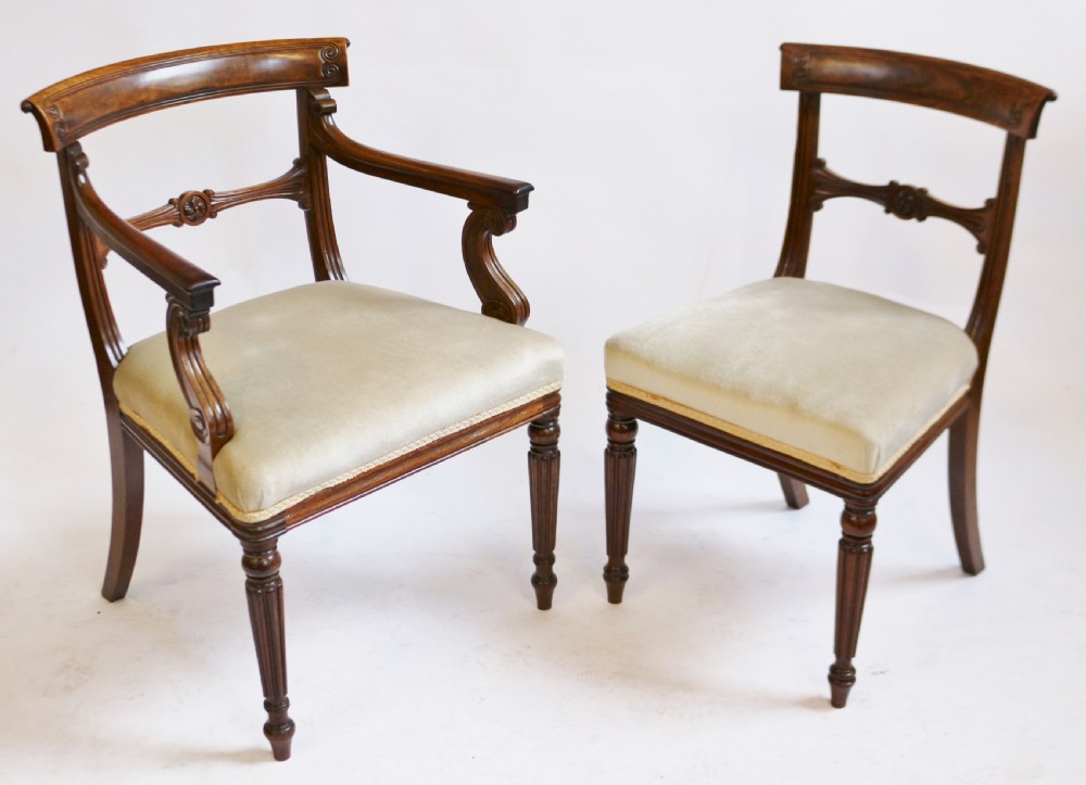 George 1V Mahogany Set of 4 & 2 Dining Chairs View IV