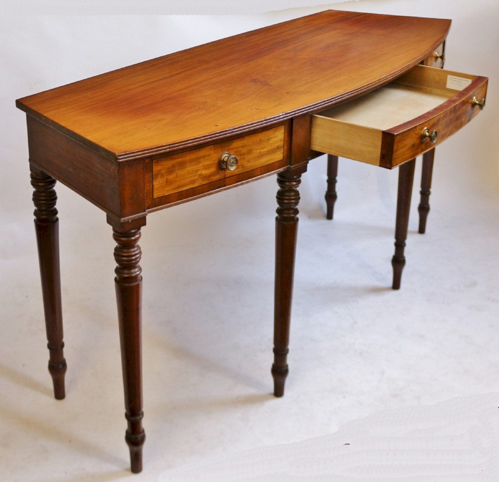 George 1V Mahogany 1 Drawer 6 Leg Side Serving Table View IV
