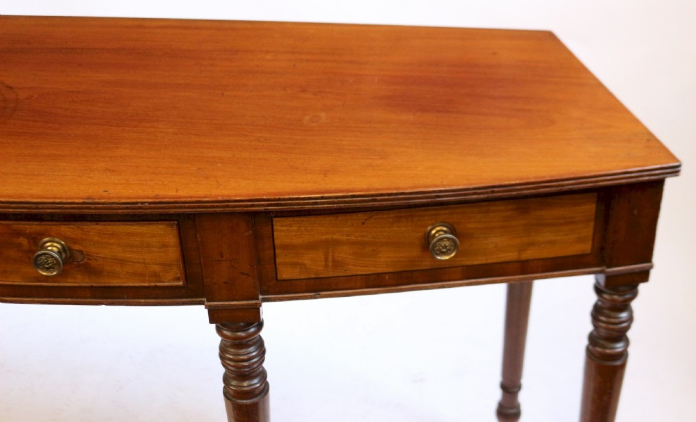 George 1V Mahogany 1 Drawer 6 Leg Side Serving Table View VIII