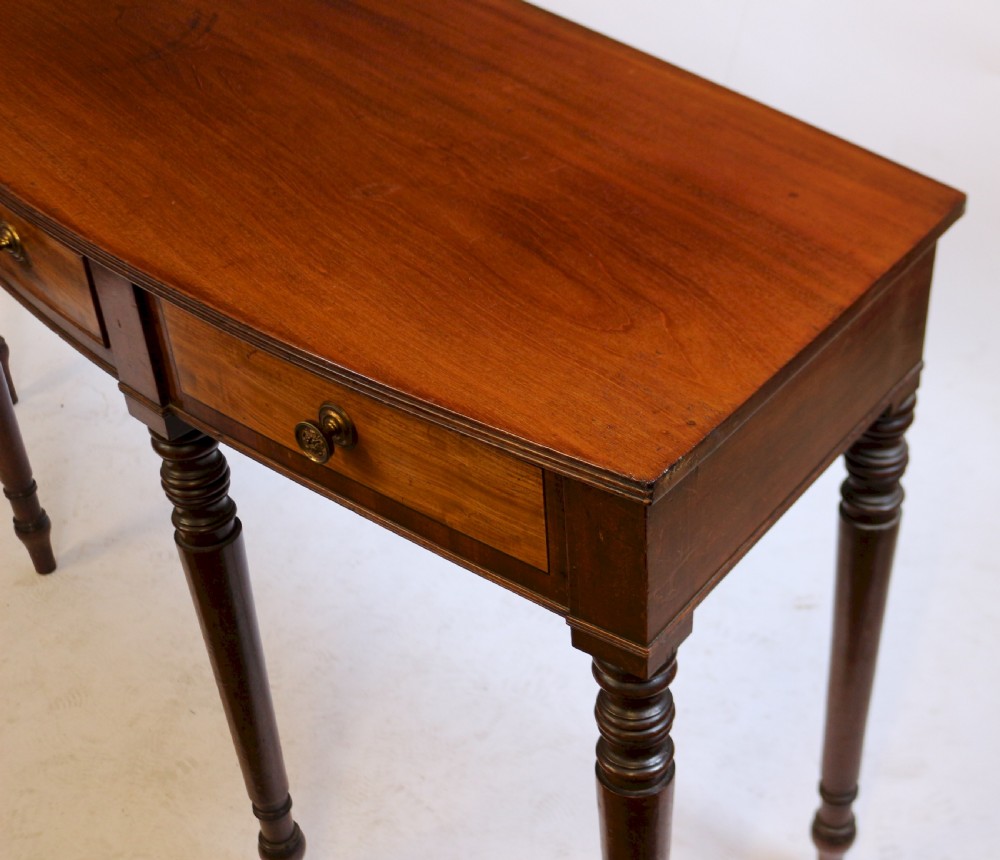 George 1V Mahogany 1 Drawer 6 Leg Side Serving Table View IX