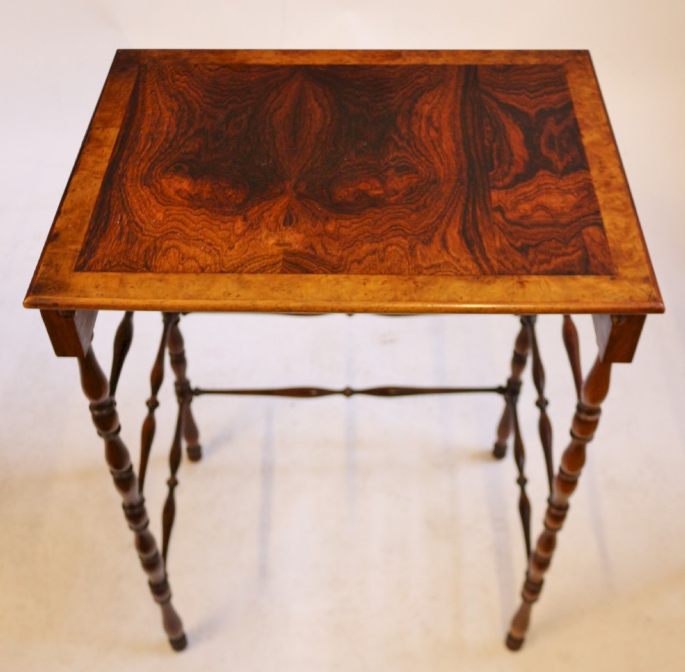 A Fine Regency Nest of Four Tables with Specimen Veneered Tops attributable to Gillows of Lancaster View XI