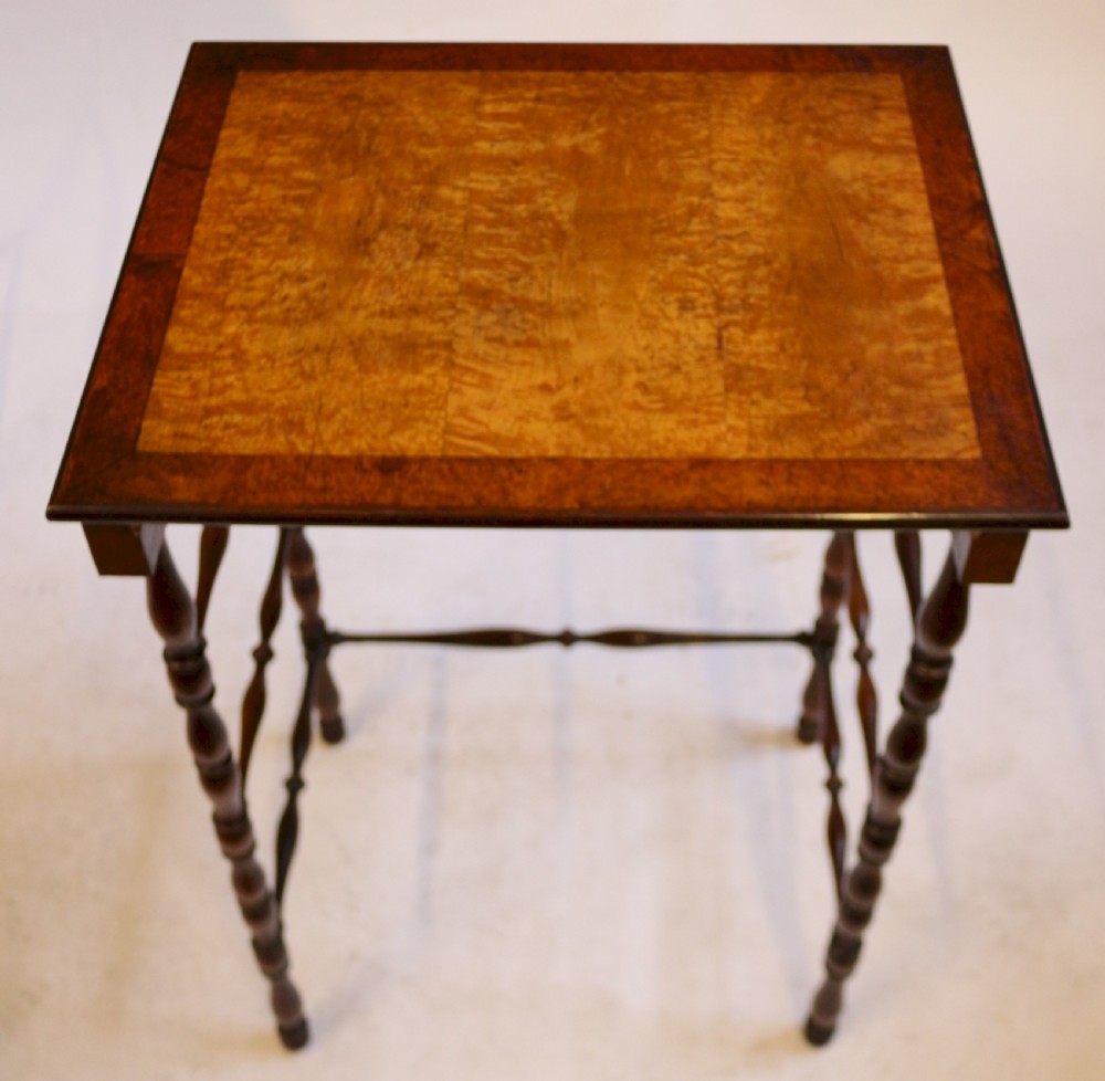 A Fine Regency Nest of Four Tables with Specimen Veneered Tops attributable to Gillows of Lancaster View XII